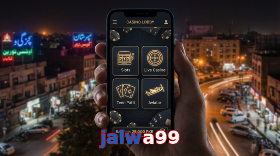 Main screen of Jalwa99 app page for PK players